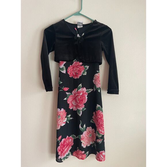 NWOT VTG Y2K Floral Dress and Bolero - Picture 1 of 8